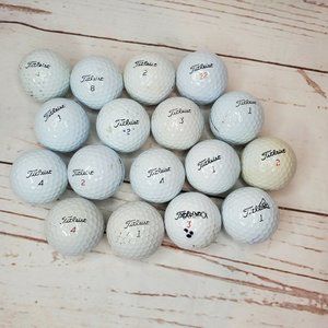 17 Titleist #1 #2 #3 #4 #8 & #22 Golf Balls Some Balls Are Dirty Some are Clean